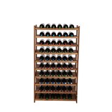 thumbnail of PROREGAL Weinregal SPREEWALD HxBxT 124x70x33cm 60 Flaschen auf 10 Ebenen Massives Kiefernholz Braun Flaschenregal Weinständer Holzregal