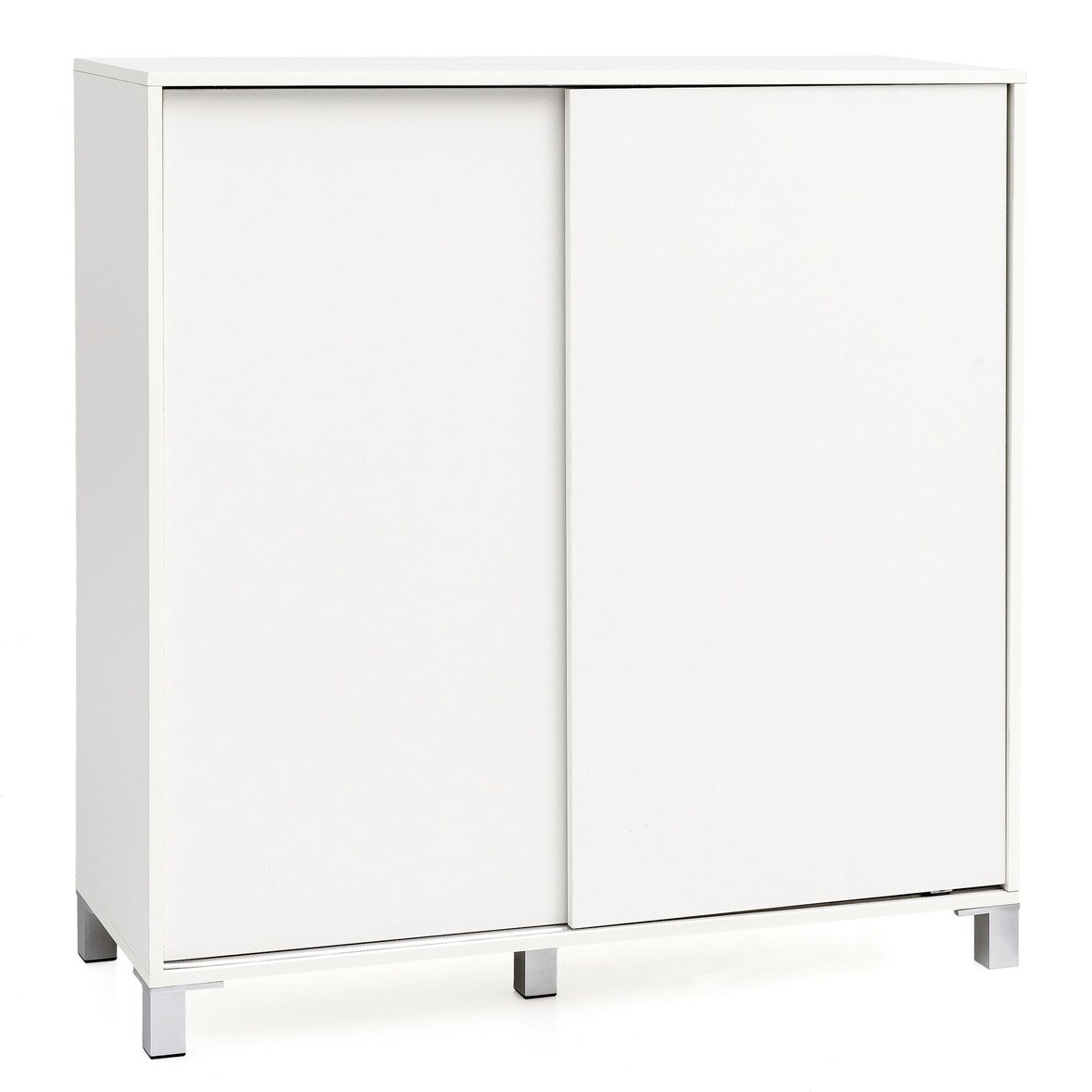 Schuhschrank WL5.712 Holz Weiß 100x108x37,5 cm Ablage Hoch, Design Schuhständer Groß 20 Paar Schuhe Schuhregal Flur, Schuh Aufbewahrung Platzsparend,