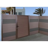 thumbnail of 7er Set Latten für WPC-Sichtschutz Sarthe, Bretter Windschutz, ca. 1qm, FSC®-zertifiziert ~ 90cm, braun