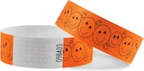 thumbnail of CombiCraft Tyrex Eintrittsband mit Smiley-Motiv in Neon Orange - 100 Stück