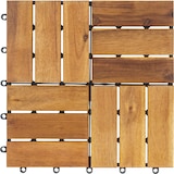 thumbnail of tectake baldosas para terraços Tabula 12 lâminas - Conjunto de 20 castanho