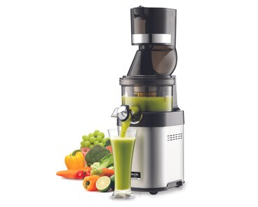 Kuvings Extracteur De Jus AUTO10S - Extraction Mains Libres, Découpe Automatique, Panier 3L - Inclus 2 Bouteilles En Verre - 11