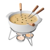 thumbnail of Boska Fondueset Party - Käsefondue - Fondue set - Fondue mit Brennpaste - Mit Teelicht - 750 ml - Keramik Fondue topf - Weiß