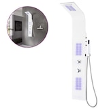 thumbnail of vidaXL Douchepaneel 20x44x130 cm aluminium wit