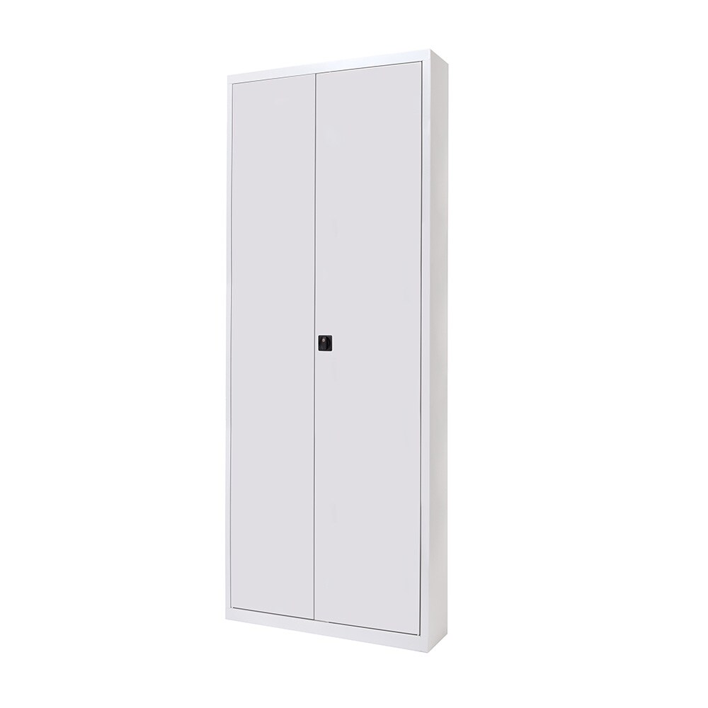 Rocada armario metálico puertas batientes color blanco ral 9003 incluye 4 baldas. Medida 102x198x45cm (largo x alto x prof)