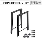 thumbnail of BERLINTABLES Premium tafelframe set van 2, 71 cm zwart massief staal | Tafelpoten industrieel design metalen loft tafelpoten kantoor/bureau/eettafel