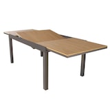 thumbnail of VIDUUS Set Tavolo E Sedie Da Giardino Per Esterno In Alluminio E Legno Resistente Di Teak Cm 160/240x95x75 H Con 6 Sedute colore