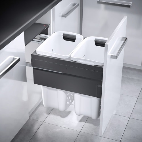 Hailo Wäschesammler 3270851 Laundry Carrier 50 LC Slide SC 66 Liter