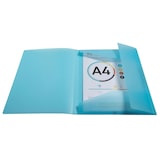 thumbnail of Exacompta  Cod. 55279E - Cartella 3 lembi personalizzabile con elastici Kreacover Pastel in Ppl traslucido - 24x32cm col. assortiti- Conf. da  25 pz.