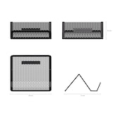 thumbnail of Visitenkartenhalter Metall 9,8x7x4,5cm Schwarz Kartenhalter Visitenkartenständer Aufbewahrung Büro Empfang Aufsteller Ablage für Visitenkarten Notizen