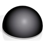 thumbnail of LACOR Moule en silicone platine NOIR 60x40 SEMI-SPHARE 28 cavités 70x35 mm, 90 ml
