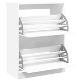 thumbnail of vidaXL Schuhschrank mit 2 Klappen Weiß 80x42x108 cm