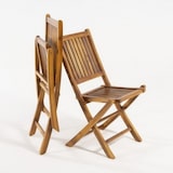 thumbnail of Cadeira dobrável para jardim de madeira de teca