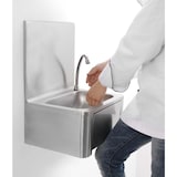 thumbnail of Combisteel Handwaschbecken mit Kniebedienung aus Edelstahl 400x330x570mm