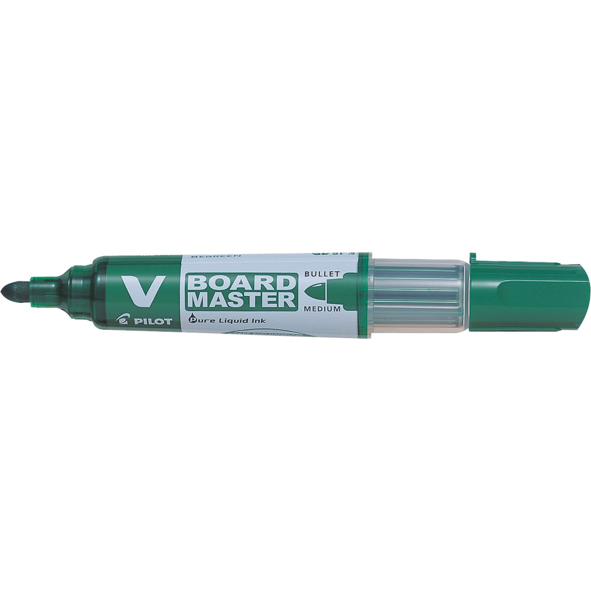 Marqueur encre liquide V-Board Master, effaçable à sec, pointe conique moyenne, encre verte