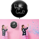 thumbnail of 1 Riesenballon Boy or Girl Konfetti rosa