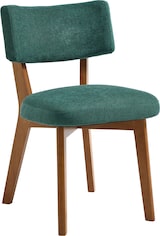 thumbnail of Merax 2er Set Esszimmerstühle Dunkelgrün, gepolsterte Leinen Stühle mit Massivholzbeinen, Mid-Century Küchenstuhl für Esszimmer & Büro