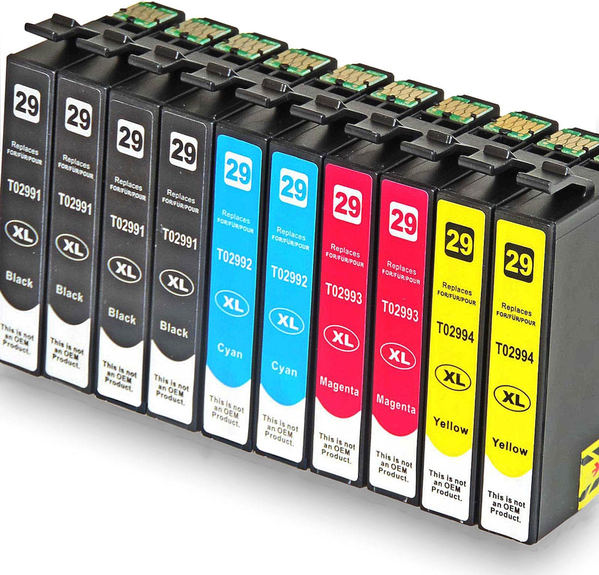 10 Druckerpatronen kompatibel zu Epson 29XL für Epson Drucker XP-352