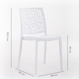 thumbnail of GARTEN-ESSSET OLIVER + 6 STÜHLE ANNA aus Harz mit Glasfaser, modernes und robustes Design, ideal für Garten, Terrasse oder Veranda – Weiß
