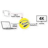 thumbnail of ROLINE HDMI kabel UltraHDTV - DisplayPort, M/M, zwart, 1 m