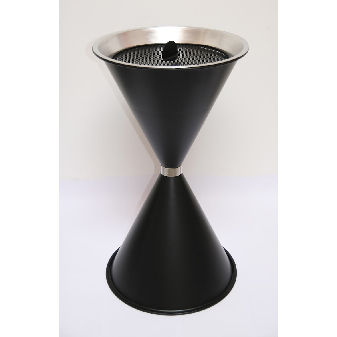 Stand Aschenbecher Diabolo 71x40cm schwarz inkl. 25 kg Quarzsand SZAGATO Aschenbecher groß Stand-Aschenbecher außen Aschenbecher stehend draußen