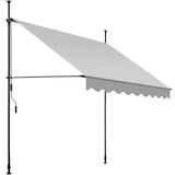 thumbnail of tectake Toldo plegable para balcón con manivela, ajustable en altura - 200 x 180 cm gris claro