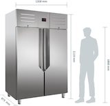 thumbnail of GastroHero Kühlschrank KS-GREENLINE1400 | GN 2/1 | 1400 Liter | Gewerbekühlschrank Edelstahl | -2°C bis +8°C | Gastronomie | Energieeffizienzklasse A