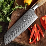 thumbnail of Hezhen - Cuchillo Santoku de Damasco - Serie B30 Master