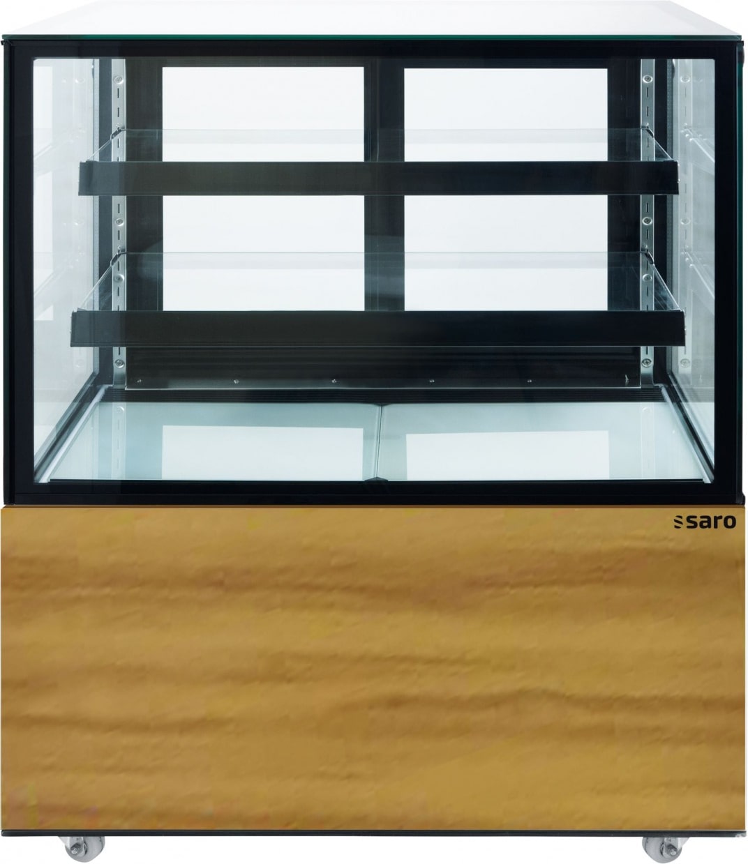 Saro Kuchenvitrine mit Holzdekor, 300 Liter, Modell MAXIME