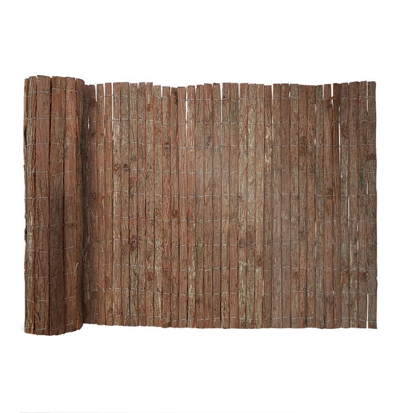 Baumrindenmatte - Sichtschutz aus Baumrinde für Balkon und Garten - Sichtschutzmatte - Rindenzaun - Gartenzaun (200 x 300 cm)