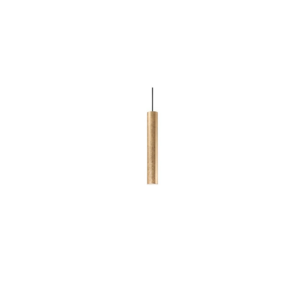 look sp1 d06, einzelne zylindrische aufhängung aus Goldmetall, ideal lux