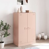 thumbnail of vidaXL Dressoir 67x39x107 cm staal roze