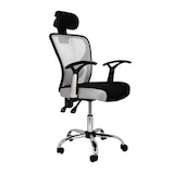 thumbnail of Sillas de oficina con asiento textil color Gris. Modelo Carla