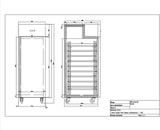 thumbnail of Polar Kühlschrank Edelstahl In Bäckereiabmessung 850L - Serie U