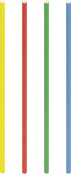 thumbnail of NATURALLY Trinkhalme aus Papier, bunt, Ø6mm, 21cm, 100 Stk.