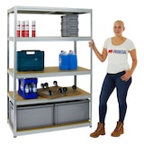 thumbnail of PROREGAL Mega Deal | 3x Schwerlastregal Big Elephant M | HxBxT 180x120x60 cm | Fachlast 250kg | Verzinkt | Stecksystem Lagerregal Regalsystem 3 Stk.