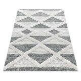 thumbnail of Teppich Wohnzimmer 3D Geometrisch Modern Waschbar Strapazierfähig Esszimmer OEKO-TEX Grau 60x110 cm Gekettelt – GENF von Kadima Design