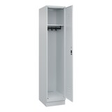 thumbnail of C+P Spind Classic PLUS, Sockel, 1 Abteil, HxBxT 195x40x50cm, Zylinderschloss, Hellgrau/Hellgrau von PROREGAL