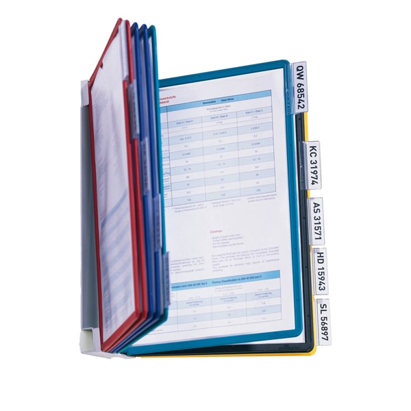 DURABLE Support Mural Vario A4 10 Pochettes Coloris Assortis