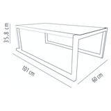 thumbnail of Resol BARCINO Mesa De Centro Interior, Exterior 101x60 Preto