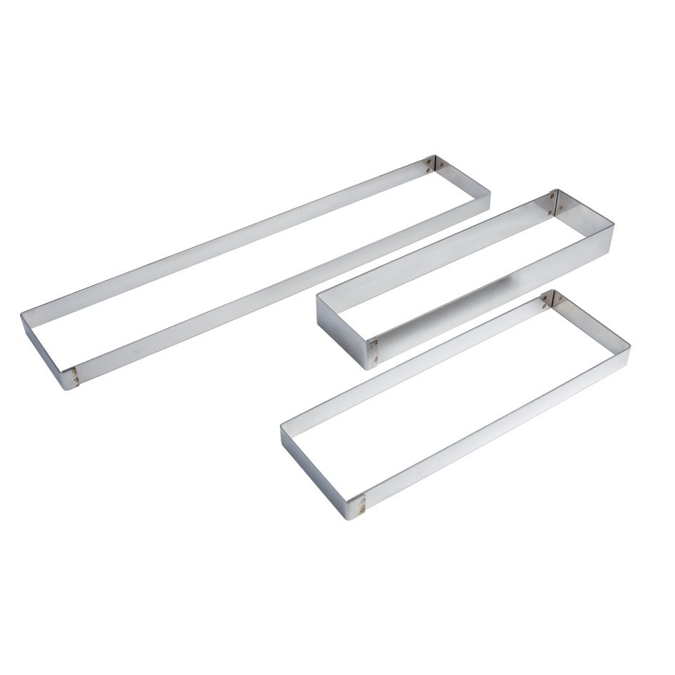 Matfer Cadre à flan inox rectangle 37 x 11 cm H.2.5 cm Matfer - 371843