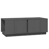 thumbnail of Table basse Gris 110x50x40 cm Bois massif de pin Modèle Polaris Plus
