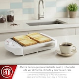 thumbnail of Magefesa Sun Up - Tostador Horizontal para 4 Tostadas/Rebanadas, 600W, Bandeja Recogemigas, Temporizador, Todo Tipo de Panes, 5 Niveles de Tostado