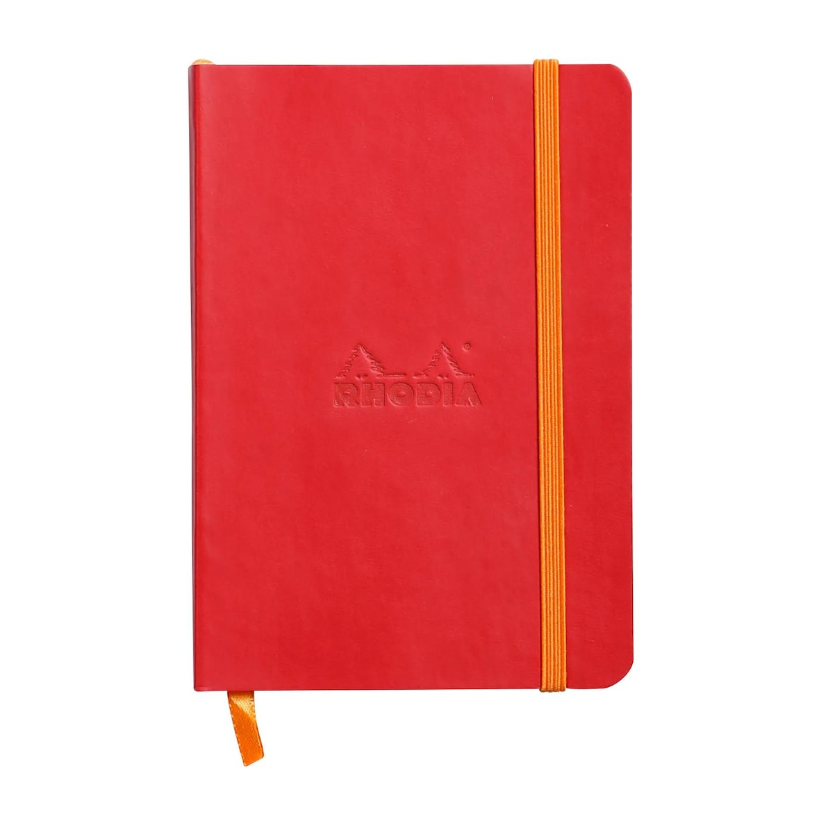 Cuaderno A6 cubierta blanda A6 - Rhodia 117313C - Líneas horizontales Rojo amapola