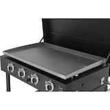 thumbnail of METRO PROFESSIONAL Barbecue a gas Dayton con 4 bruciatori e piastra Plancha, 120 x 68 x 99 cm, copertura protettiva, acciaio sabbiato, nero