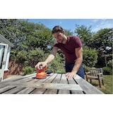 thumbnail of Black and Decker Lijadora Rotórbital BEW210-QS 230W, velocidad 13.000 rpm, órbita 2,4mm, base Ø125mm. Incluye 1 hoja de lija