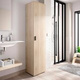 thumbnail of Dmora Mehrzweckschrank Lagalb, Multifunktionales Aufbewahrungselement, 1-türiger Kleiderschrank, 39x35h190 cm, Eiche