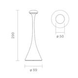 thumbnail of SIGOR Akku-Tischleuchte Nudrop 290 mm weiß