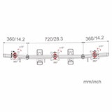 thumbnail of HFTEK®  3-Fach-Monitorarm - Halterung - Bildschirm - Wandhalterung für 3 Monitore von 15-27 Zoll mit VESA 75/100