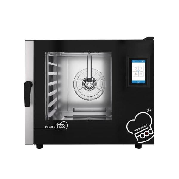 Forno professionale a gas combinato convezione vapore per 6 teglie EN 60x40 | GN 1/1 - comandi touch